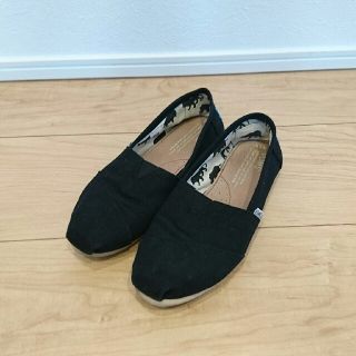 トムズ(TOMS)のTOMS スリッポン 22.5㎝ ブラック(スリッポン/モカシン)