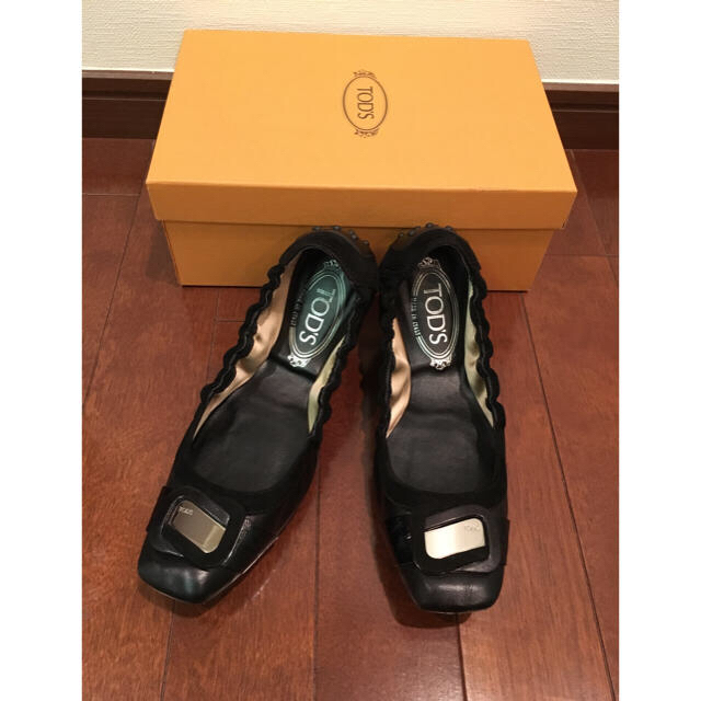 【美品】TOD'S  バレーシューズ 黒 36.5