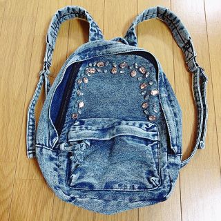 ザラキッズ(ZARA KIDS)のZARA KIDS 🎒 デニムビジューリュック キッズ(リュックサック)