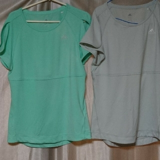 アディダス(adidas)のアディダス ヨガ シャツ 二枚セット(Tシャツ(半袖/袖なし))