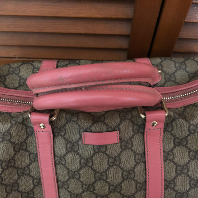 Gucci(グッチ)のえむ様専用お取り置き GUCCI ボストン型 ピンク レディースのバッグ(ボストンバッグ)の商品写真
