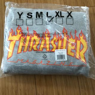 スラッシャー(THRASHER)のTHRASHER Flame Logo パーカー (GLAY)(パーカー)