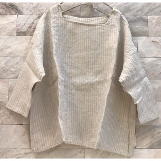 ネストローブ(nest Robe)のネストローブnest Robeリネングランジュウォッシュスクエアネックブラウス(シャツ/ブラウス(長袖/七分))