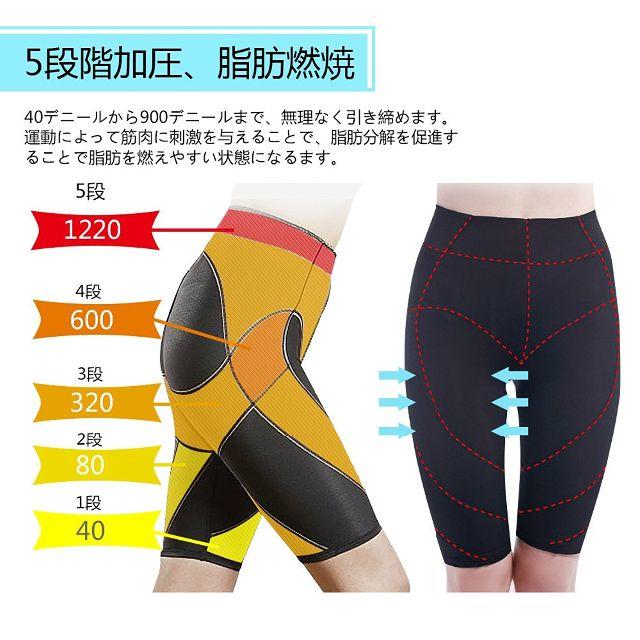 加圧エクサパンツ ダイエットスパッツ ハーフパンツ コスメ/美容のダイエット(エクササイズ用品)の商品写真