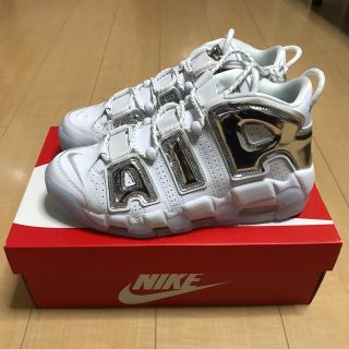 ナイキ(NIKE)のNIKE AIR MORE UPTEMPO モアテン シルバー(スニーカー)