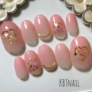 み様専用♡桜色グラデ×Flowerネイルチップ