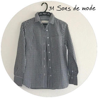 トランテアンソンドゥモード(31 Sons de mode)の【31 sons de mode】ギンガムチェックシャツ(シャツ/ブラウス(長袖/七分))
