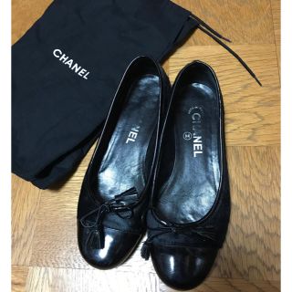 シャネル(CHANEL)のシャネル フラットシューズ ブラック(バレエシューズ)