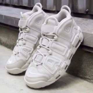 ナイキ(NIKE)のAIR MORE UPTEMPO lightbone ナイキ モアテン ベージュ(スニーカー)