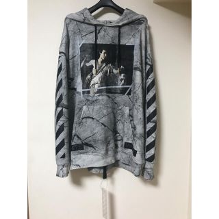 オフホワイト(OFF-WHITE)の◇OFF-WHITE カラヴァッジョ マーブル パーカー 16ss 新品同様品◇(パーカー)