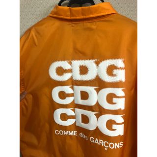 コムデギャルソン(COMME des GARCONS)のコムデギャルソン コーチジャケット オレンジ L cdg ギャルソン(ナイロンジャケット)