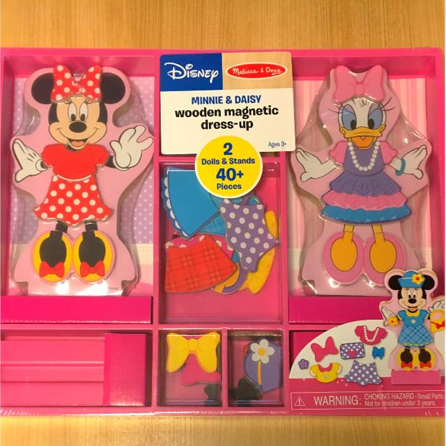 Disney(ディズニー)の日本未発売◆ ミニー&デイジー ウッドパズル 着せ替え キッズ/ベビー/マタニティのおもちゃ(知育玩具)の商品写真