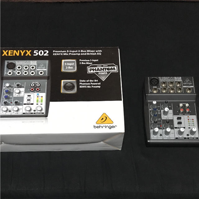 behringer xenyx 502 ミキサー 楽器のレコーディング/PA機器(ミキサー)の商品写真