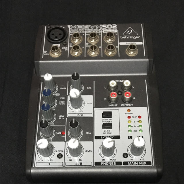 behringer xenyx 502 ミキサー 楽器のレコーディング/PA機器(ミキサー)の商品写真