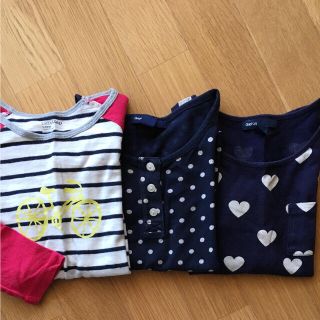 ギャップキッズ(GAP Kids)のGAP長袖 3枚セット 110サイズ(Tシャツ/カットソー)