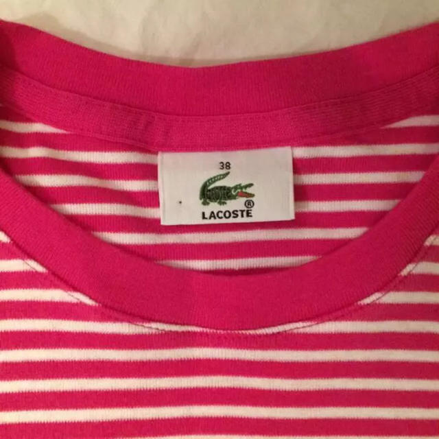 LACOSTE(ラコステ)のLACOSTE ボーダーtシャツ レディースのトップス(Tシャツ(半袖/袖なし))の商品写真