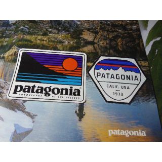 パタゴニア(patagonia)の２枚set patagonia パタゴニア 定番ロゴ+サンセット ステッカー(その他)