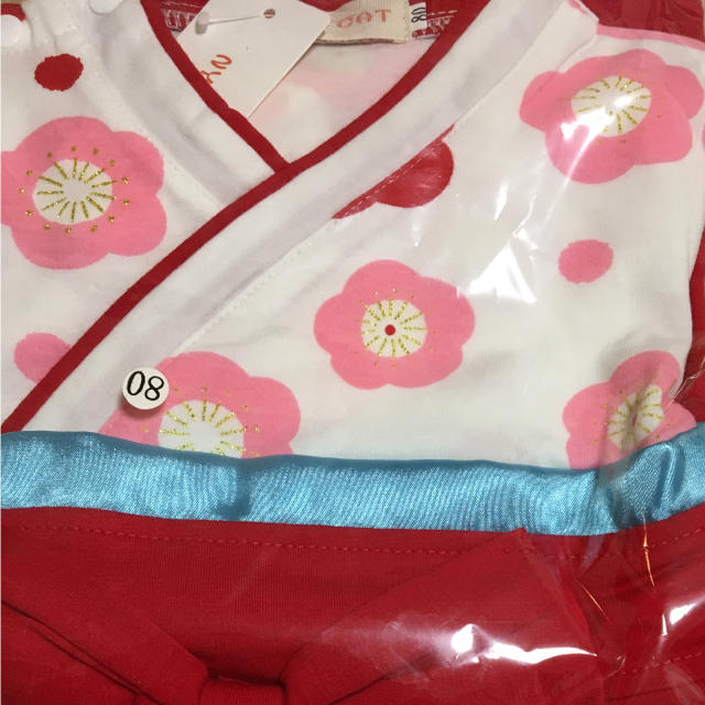 新品 袴ロンパース 80cm 女の子 キッズ/ベビー/マタニティのベビー服(~85cm)(和服/着物)の商品写真