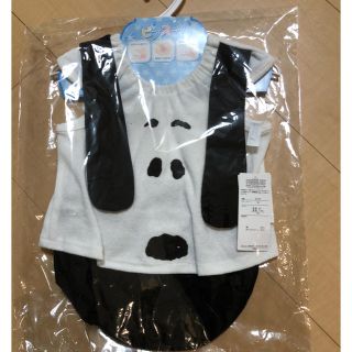 スヌーピー(SNOOPY)の新品 スヌーピー ベビー服 セット ビブスーツ着ぐるみ 80(タンクトップ/キャミソール)