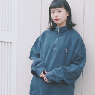 フィラ(FILA)のFILA ビックサイズ ハーフジップスウェット 古着(トレーナー/スウェット)