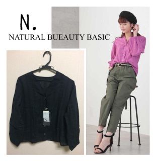 エヌナチュラルビューティーベーシック(N.Natural beauty basic)のN.NATURAL BUEAUTY BASIC コットンスカラップレースブラウス(シャツ/ブラウス(長袖/七分))