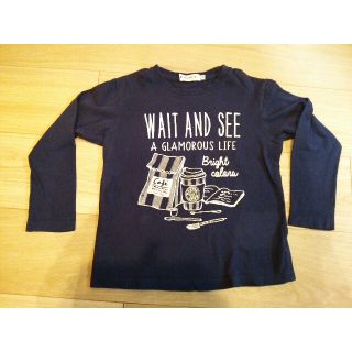 ザショップティーケー(THE SHOP TK)のネイビー 長Tシャツ 120(Tシャツ/カットソー)