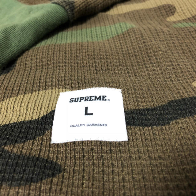 Supreme(シュプリーム)の17aw supreme hooded waffle ringer メンズのトップス(パーカー)の商品写真