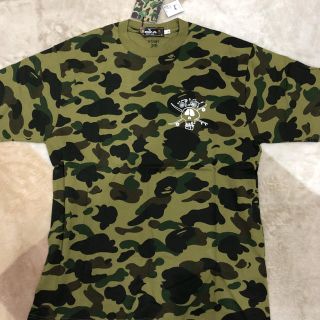 アベイシングエイプ(A BATHING APE)のAPE×STUSSY  迷彩T  新品未使用(Tシャツ/カットソー(半袖/袖なし))