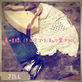 ジルスチュアート(JILLSTUART)のJILL バックリボンデニムSK୨୧♡ॢ(ミニスカート)