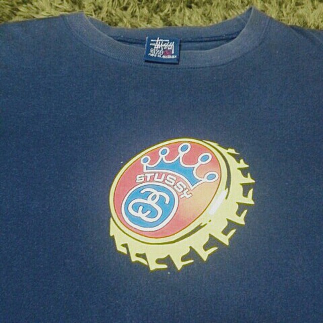 STUSSY - 90's old stussy 紺タグ made in Australia Lの通販 by beer