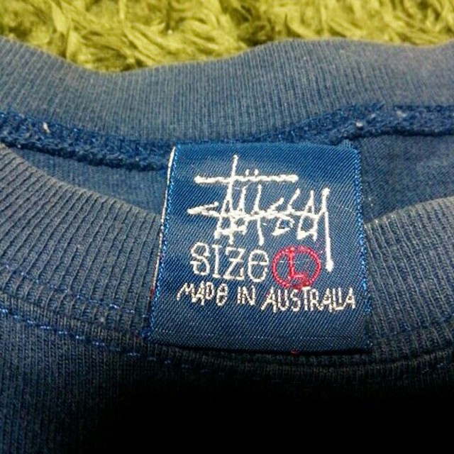 90's old stussy 紺タグ made in Australia L