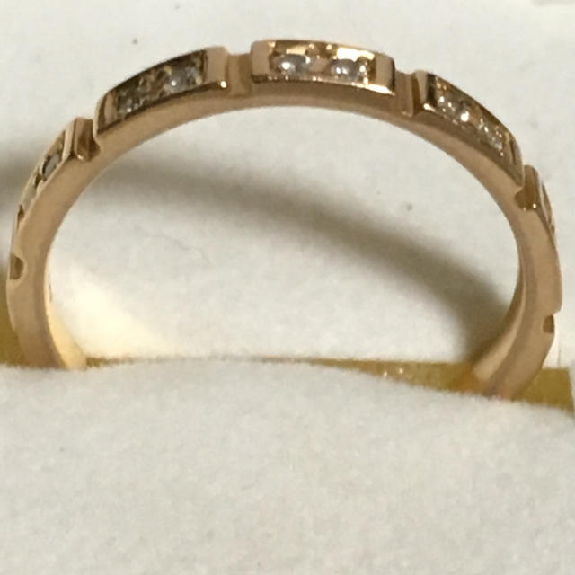 最終価格です♡！イノーヴェ K18ピンクゴールド ダイヤリング レディースのアクセサリー(リング(指輪))の商品写真