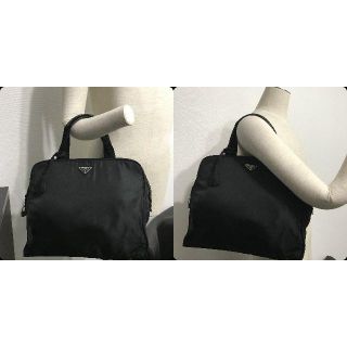 プラダ(PRADA)の●Ｇカード12.5万プラダ黒ビジネスバッグブリーフケース鍵付A4OK大き目良美↑(ビジネスバッグ)