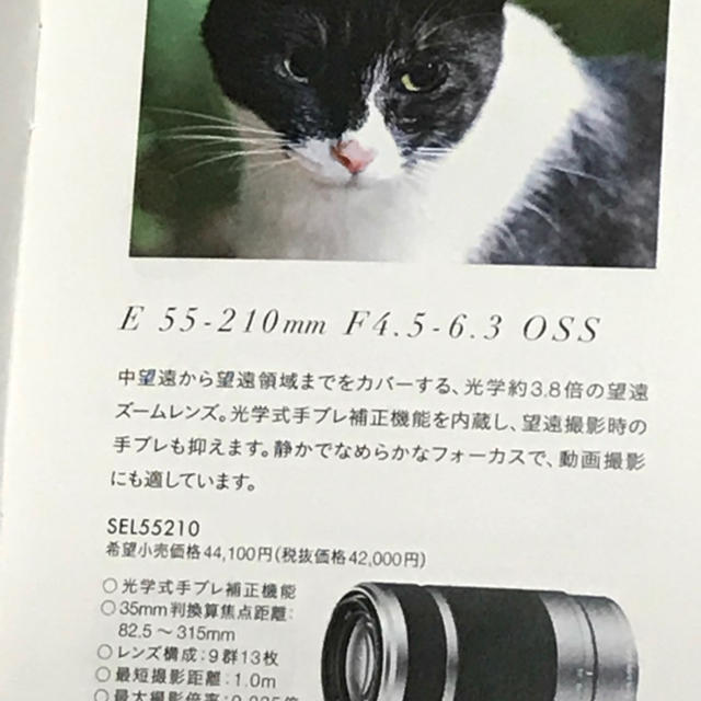 ソニー 望遠ズームレンズ E55-210mm