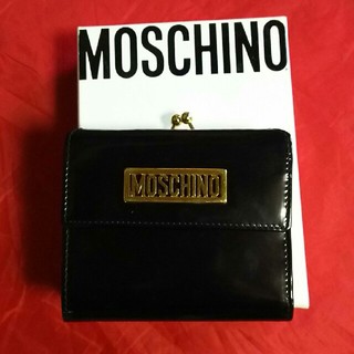 モスキーノ(MOSCHINO)のモスキーノエナメル折財布(財布)