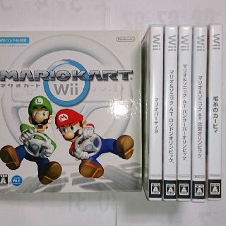 Wii - マリオカートWii、マリオパーティ9 他 合計6本セット ソフト