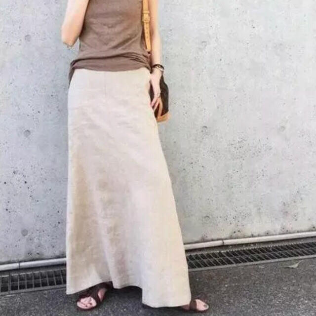 マディソンブルー  リネンマキシスカート  サイズ02  【美品】
