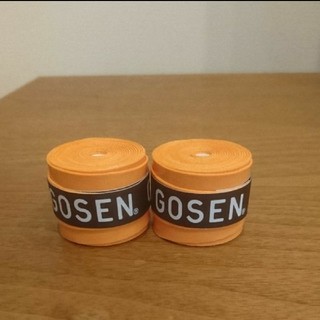 ゴーセン(GOSEN)のGOSEN グリップテープ ２個 オレンジ(その他)