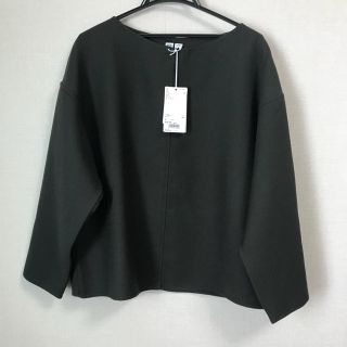 ユニクロ(UNIQLO)の【半額以下＊超お買い得】⭐️UNIQLO- U ダブルフェイスブラウス⭐️(シャツ/ブラウス(長袖/七分))