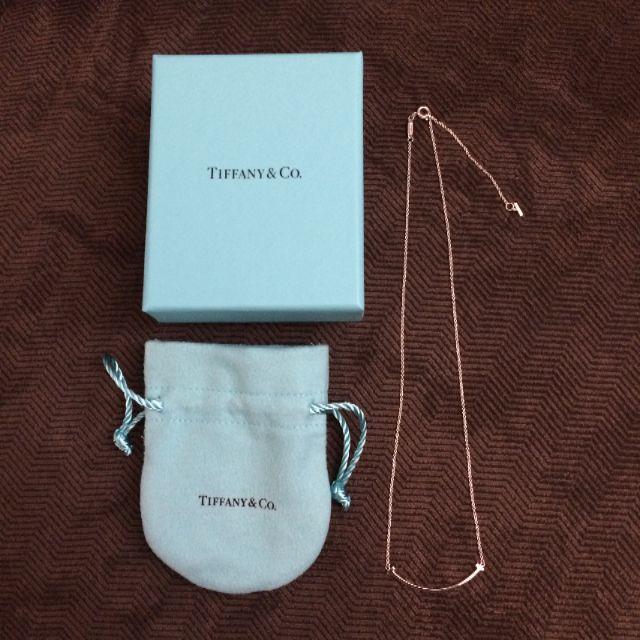 Tiffany & Co. - ラクマ内最安値 ティファニー ミニTスマイルネックレス シルバー