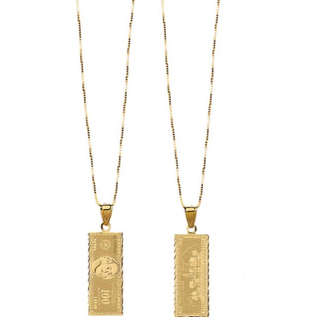 Supreme(シュプリーム)のSupreme 100 Dollar Bill Gold Pendant メンズのアクセサリー(ネックレス)の商品写真