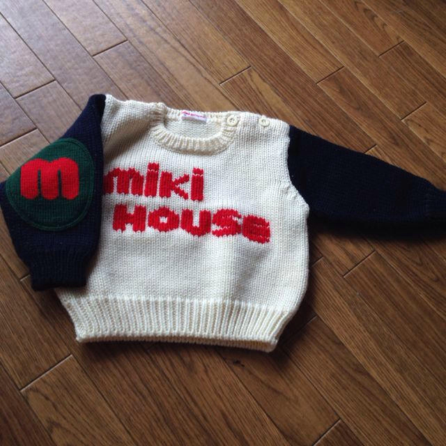 mikihouse(ミキハウス)の80cmセーター♡男女ok キッズ/ベビー/マタニティのベビー服(~85cm)(カバーオール)の商品写真