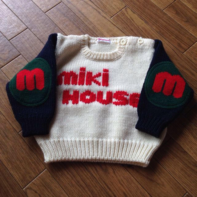 mikihouse(ミキハウス)の80cmセーター♡男女ok キッズ/ベビー/マタニティのベビー服(~85cm)(カバーオール)の商品写真