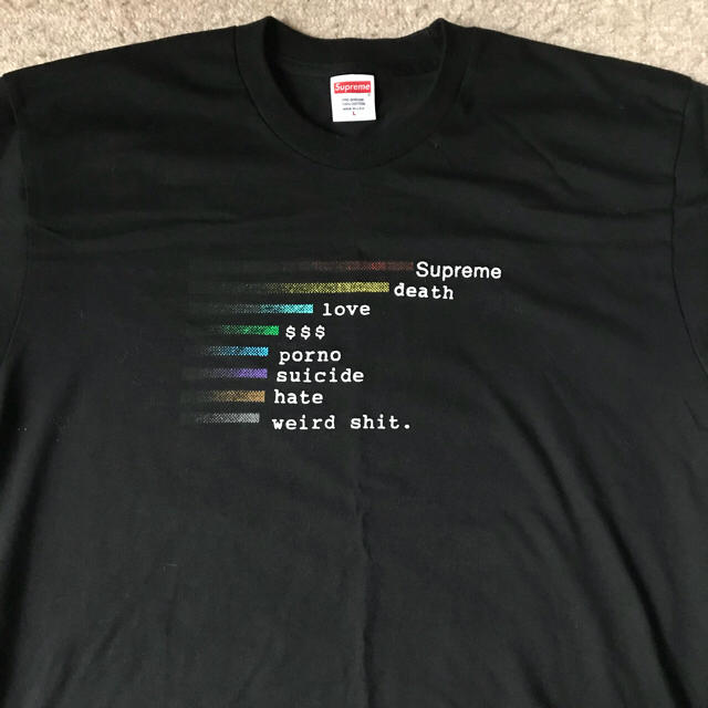 Supreme(シュプリーム)のsupreme 2018ss 立ち上げ Chart Tee メンズのトップス(Tシャツ/カットソー(半袖/袖なし))の商品写真