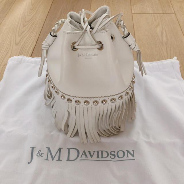 ドゥロワー別注 J&M Davidson カーニバル バッグ 白