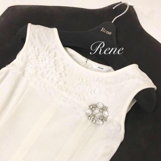 ルネ(René)の新品同様💓ルネ32💓お嬢様白ワンピ(ひざ丈ワンピース)