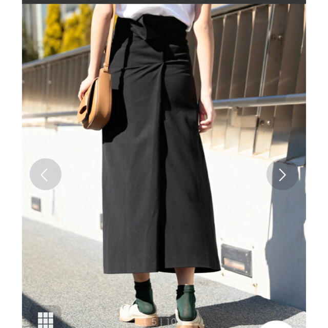 Ameri VINTAGE(アメリヴィンテージ)のAmeri♡ORIGAMI TIGHT SKIRT▶︎BLK レディースのスカート(ロングスカート)の商品写真