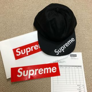 シュプリーム(Supreme)のSupreme シュプリーム キャップ 18ss ブラック 送料無料(キャップ)