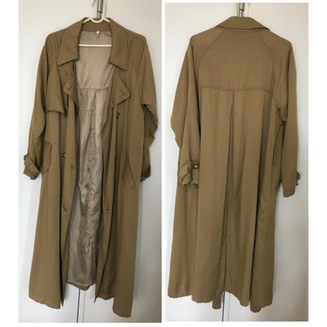 Ungrid(アングリッド)のアングリッド テンセルロングトレンチコート Sサイズ 美品 レディースのジャケット/アウター(ロングコート)の商品写真