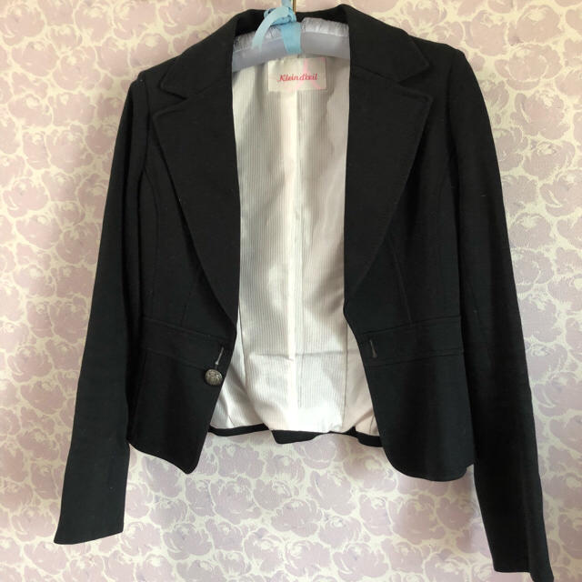 ef-de(エフデ)のクランデュイユKLEIND'OEILイトキン黒ジャケットスーツ メンズのスーツ(スーツジャケット)の商品写真